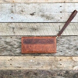 Leather Clutch - Vintage Brown
