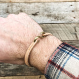 Leather "S" Hook Bracelet