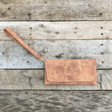 Leather Clutch - Vintage Spice