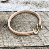 Leather "S" Hook Bracelet